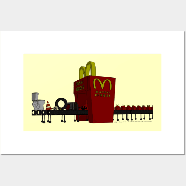 McShit Express Wall Art by NotMyEarth